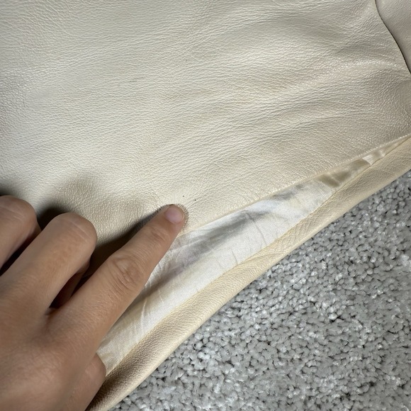 David Lerner Women's Large 100% Lambskin 3" Inseam Shorts Satin Lined READ‎ - Picture 9 of 12